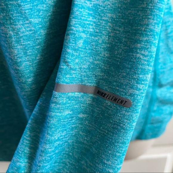 Nike element running half zip pullover women XS extra small blue green - Picture 3 of 7